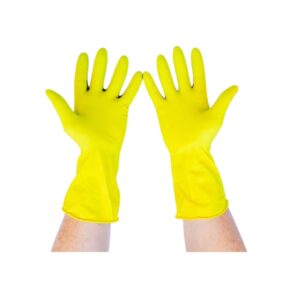 Preema Yellow Rubber Gloves Large