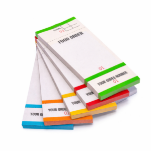 Preema Bar Food Order Pads Assorted Colours