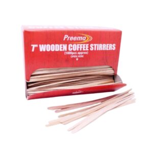 Preema Wooden Coffee Stirrers 7"