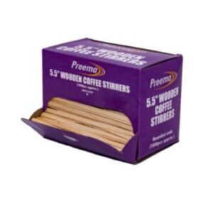 Preema Wooden Coffee Stirrers 5.5"